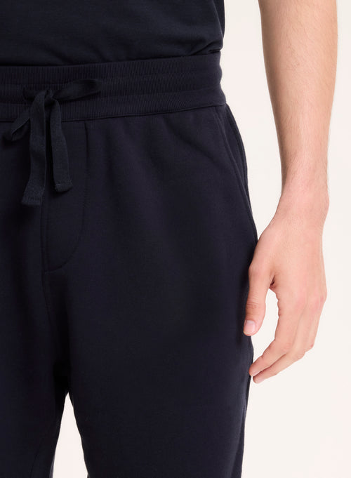 Pantalón azul marino de algodón orgánico - MAJESTIC FILATURES