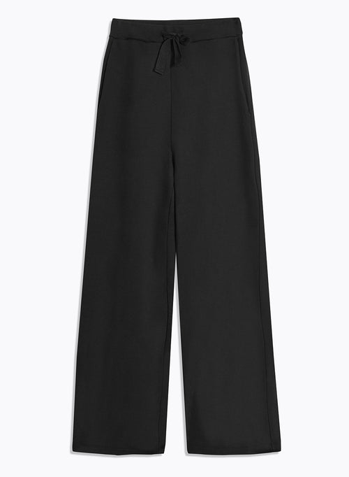 Black organic cotton trousers - MAJESTIC FILATURES