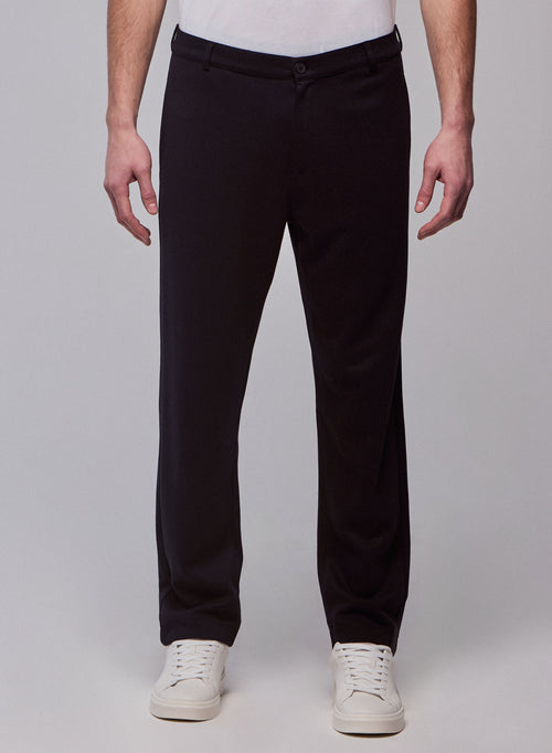 Schwarze Hose aus Lyocell / Tencel / Bio-Baumwolle - MAJESTIC FILATURES