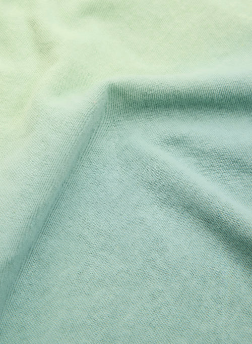 Tunique Vert clair Col Tunisien Manches Trois quarts en Coton organique / Lin - MAJESTIC FILATURES