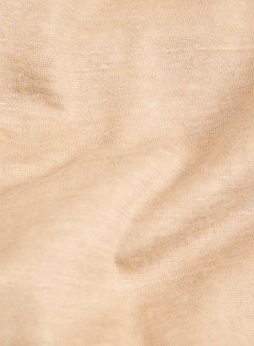 Pantalon Beige en Lin - MAJESTIC FILATURES