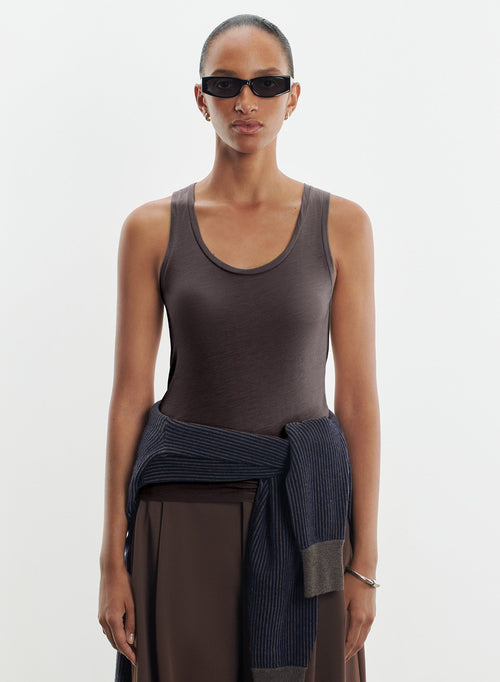 Tanktop aus viskose und kaschmir - MAJESTIC FILATURES