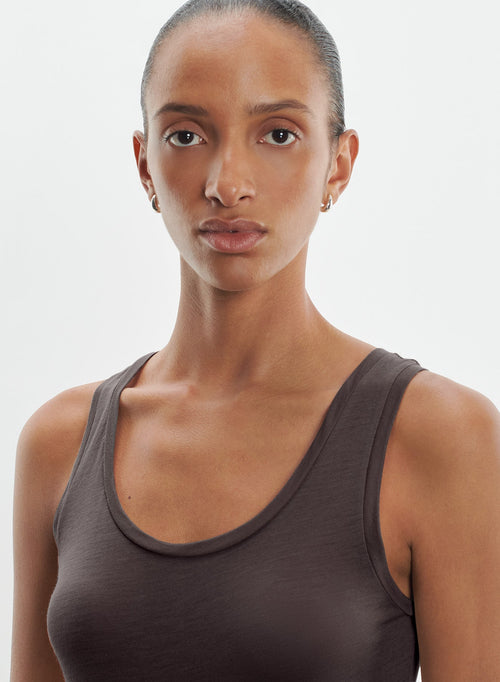 Tanktop aus viskose und kaschmir - MAJESTIC FILATURES