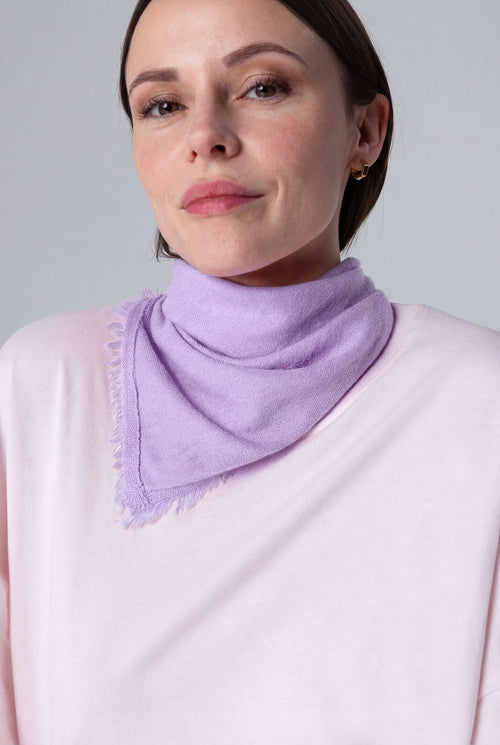 Bandana Violet Clair en Cachemire - MAJESTIC FILATURES