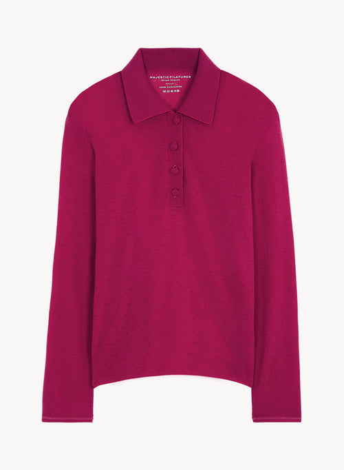 Kaschmir-Poloshirt - MAJESTIC FILATURES