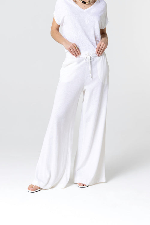 Pantalon Milk en Coton / Lin - MAJESTIC FILATURES