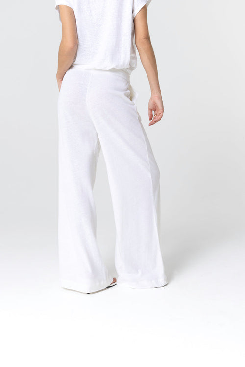 Pantalon Milk en Coton / Lin - MAJESTIC FILATURES