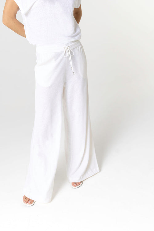Pantalon Milk en Coton / Lin - MAJESTIC FILATURES