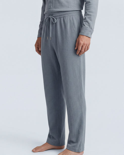 Gray Pants in Cotton / Linen - MAJESTIC FILATURES