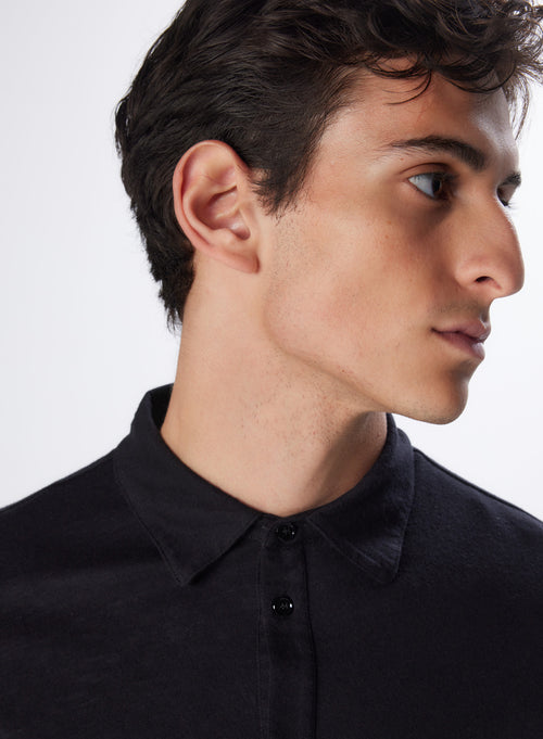 "Cotton / Cashmere Long sleeves Shirt" - MAJESTIC FILATURES