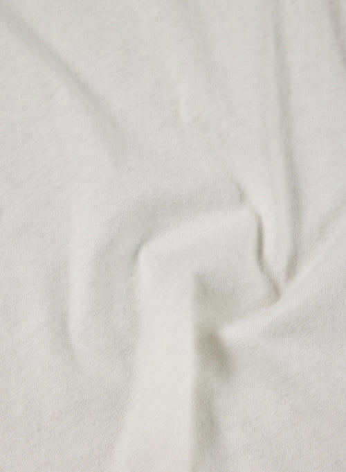 Chemise Blanc lait Manches Longues en Coton / Cachemire - MAJESTIC FILATURES