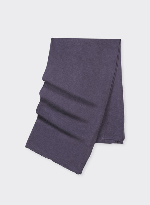 Echarpe Violet en Coton / Cachemire - MAJESTIC FILATURES