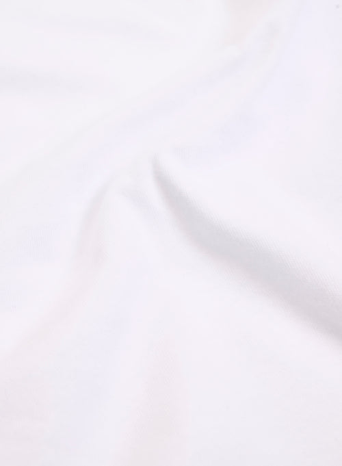 Camiseta blanca manga 3/4 cuello barco en algodón orgánico - MAJESTIC FILATURES