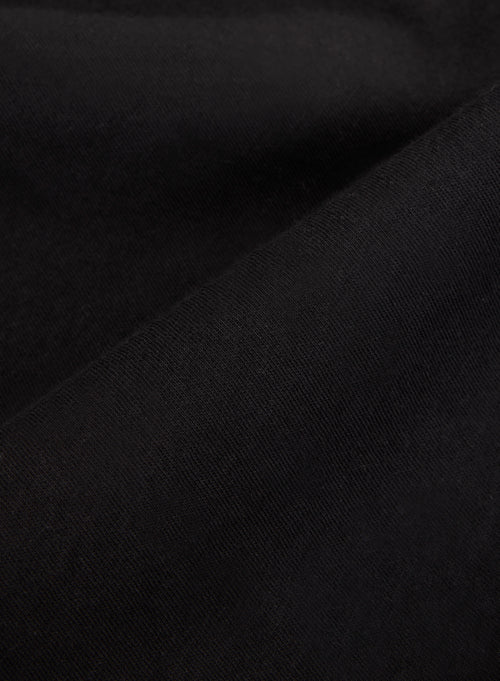 Tee shirt Noir Manches 3/4 Col Bateau en Coton organique - MAJESTIC FILATURES