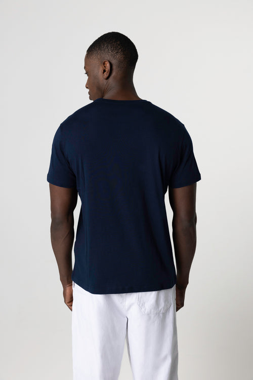 Patrice Silk Touch Cotton short sleeve round neck T-shirt - MAJESTIC FILATURES