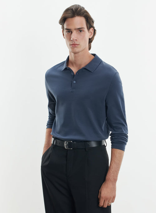 Baumwoll-Supima-Poloshirt - MAJESTIC FILATURES