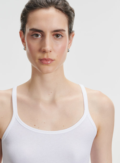 Viscose and elastane tank top - MAJESTIC FILATURES