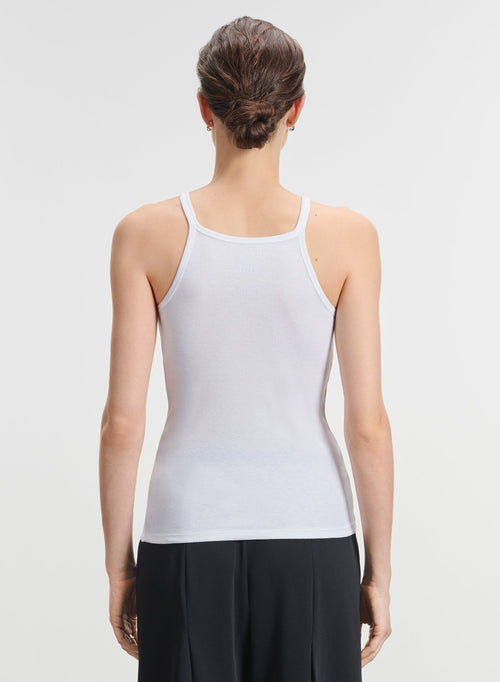 Viscose and elastane tank top - MAJESTIC FILATURES