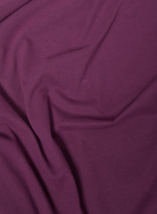 T-shirt Aubergine Col Rond Manches Courtes en Coton organique / Coton recyclé - MAJESTIC FILATURES