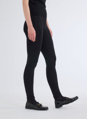 Legging Noir en Viscose / Elasthanne - MAJESTIC FILATURES
