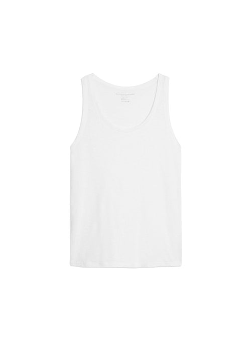 "Camiseta de tirantes cuello U de Lino / Elastano" - MAJESTIC FILATURES