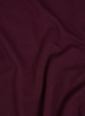 Lila Kleid mit U-Boot-Ausschnitt und langen Ärmeln aus Viskose / Elasthan - MAJESTIC FILATURES